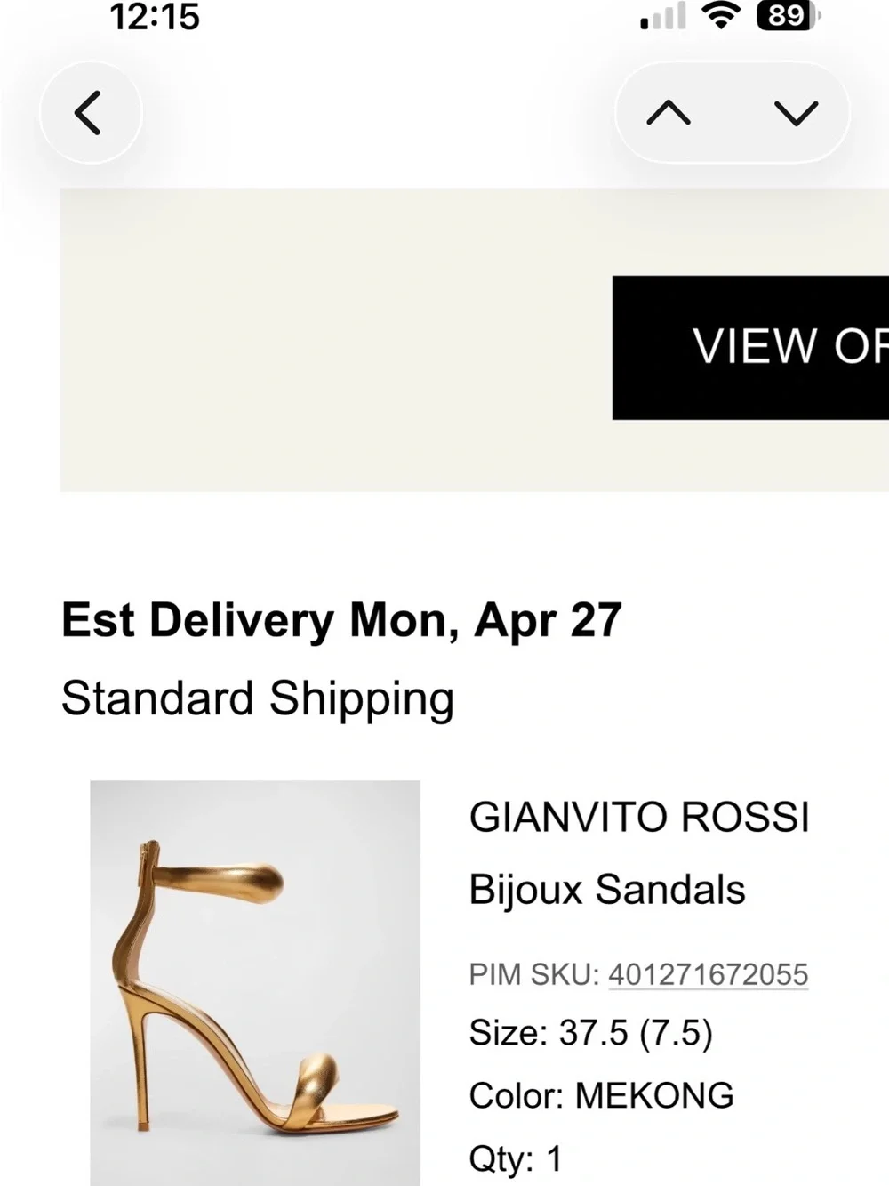 Gianvito Rossi Metallic Gold Sculpted-Ankle Stiletto Sandals